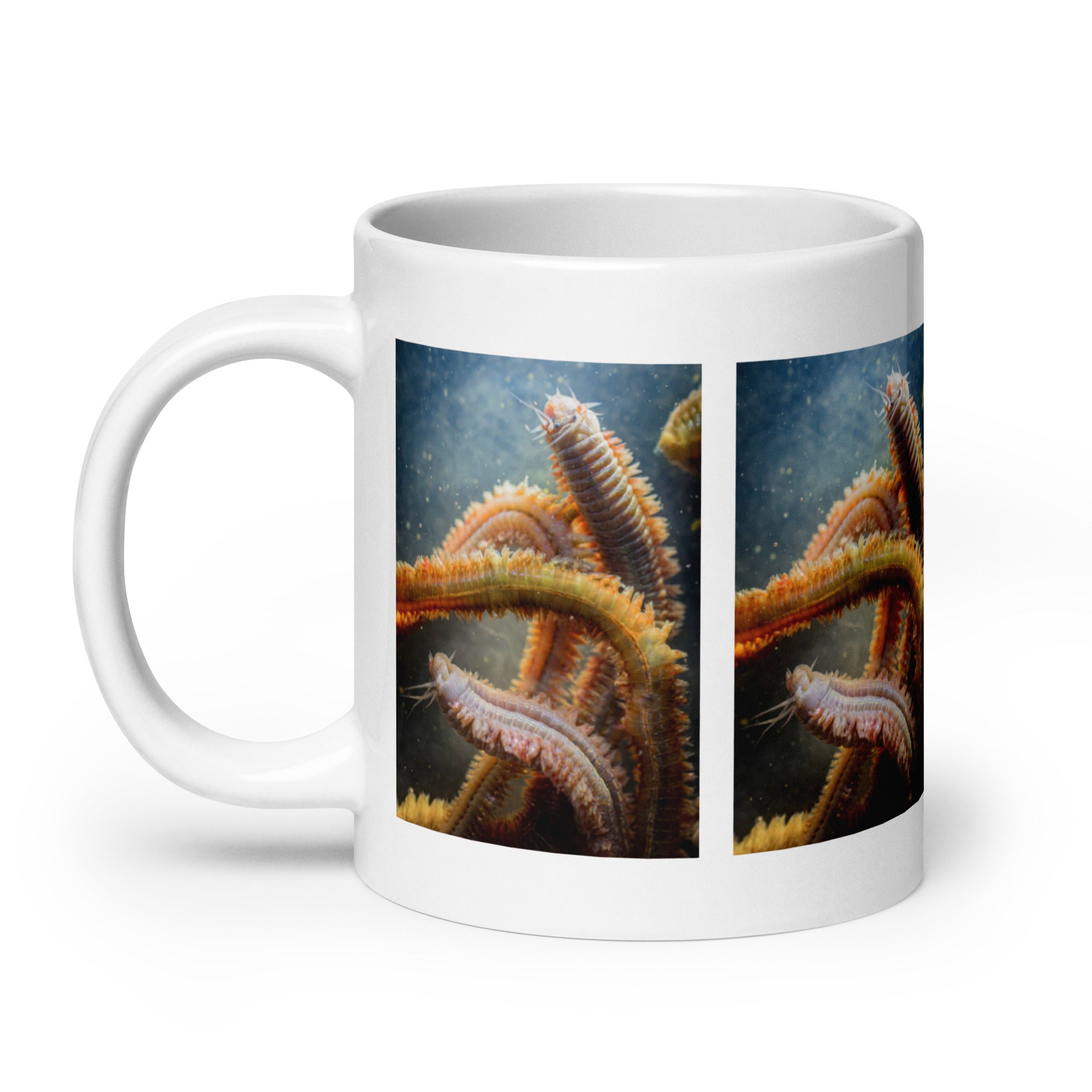 Worm Mug #1: Unique Marine Life Design (Ceramic)