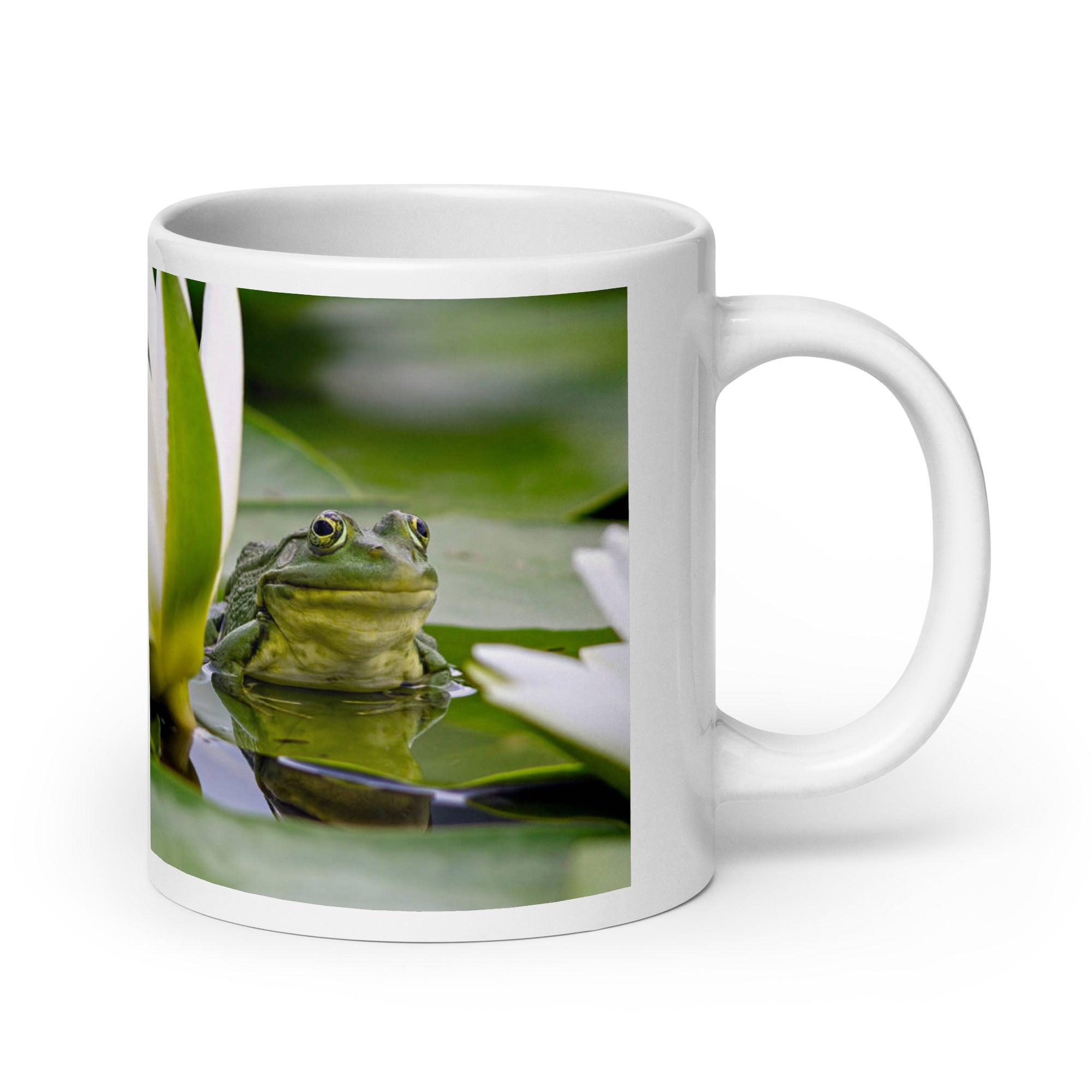 "Frog Mug #1: Nature’s Gentle Hopper (Ceramic)"