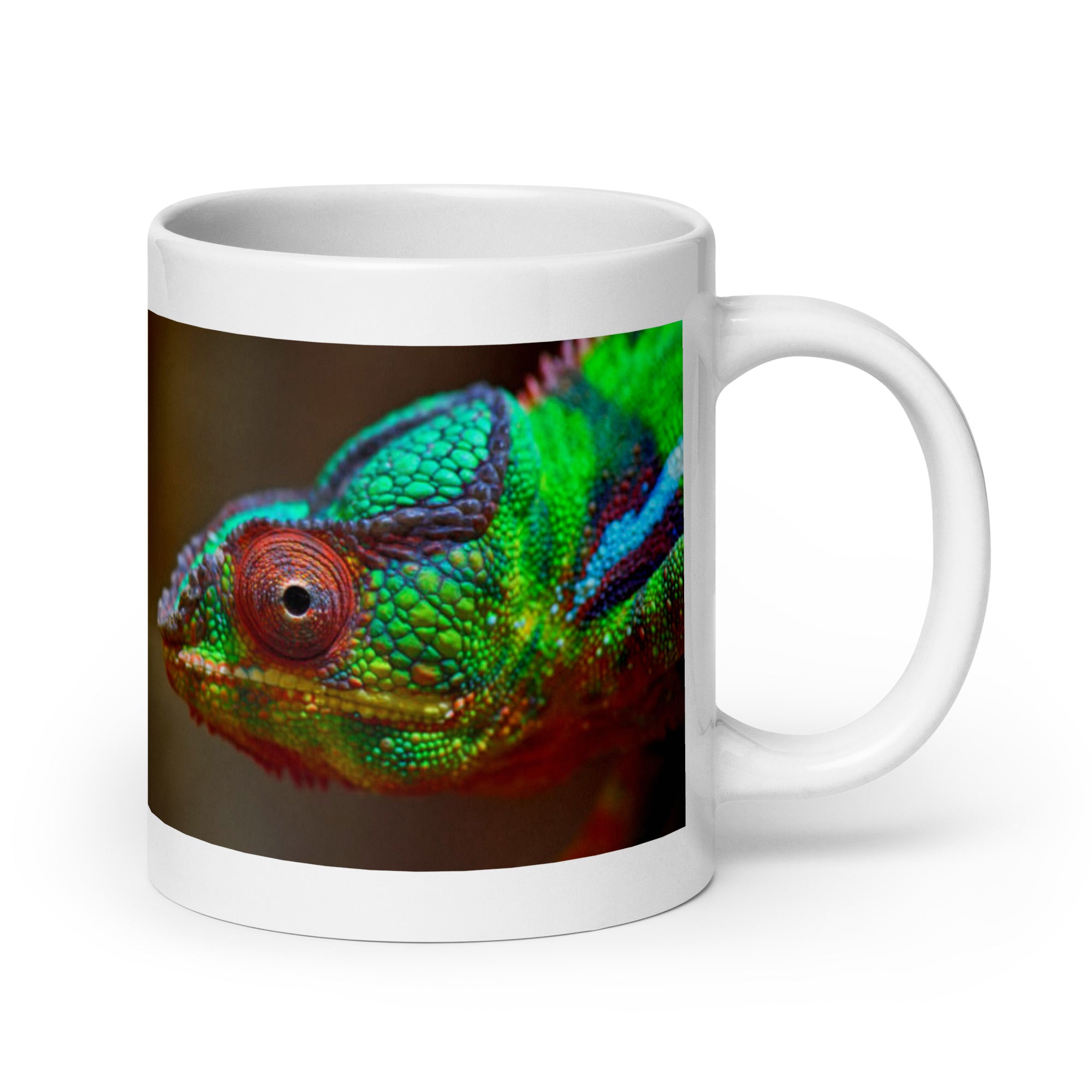 "Chameleon Mug #1:  Color and Adaptability of the Wild  (Ceramic)"