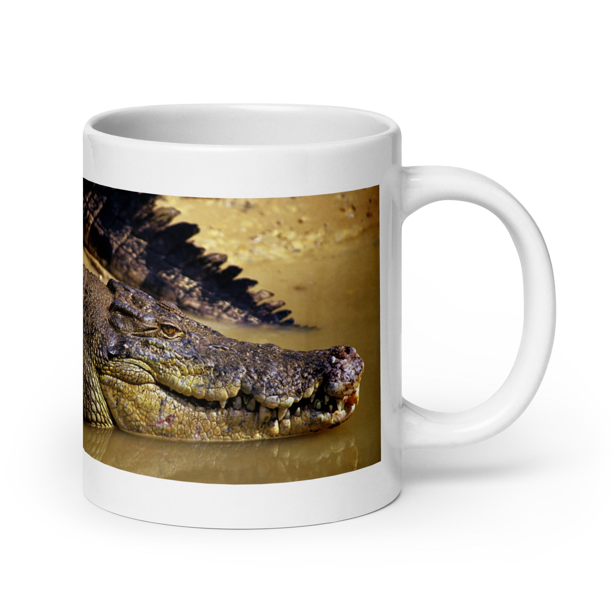 "Crocodile Mug #1:  Power and Majesty of the Swamp (Ceramic)"