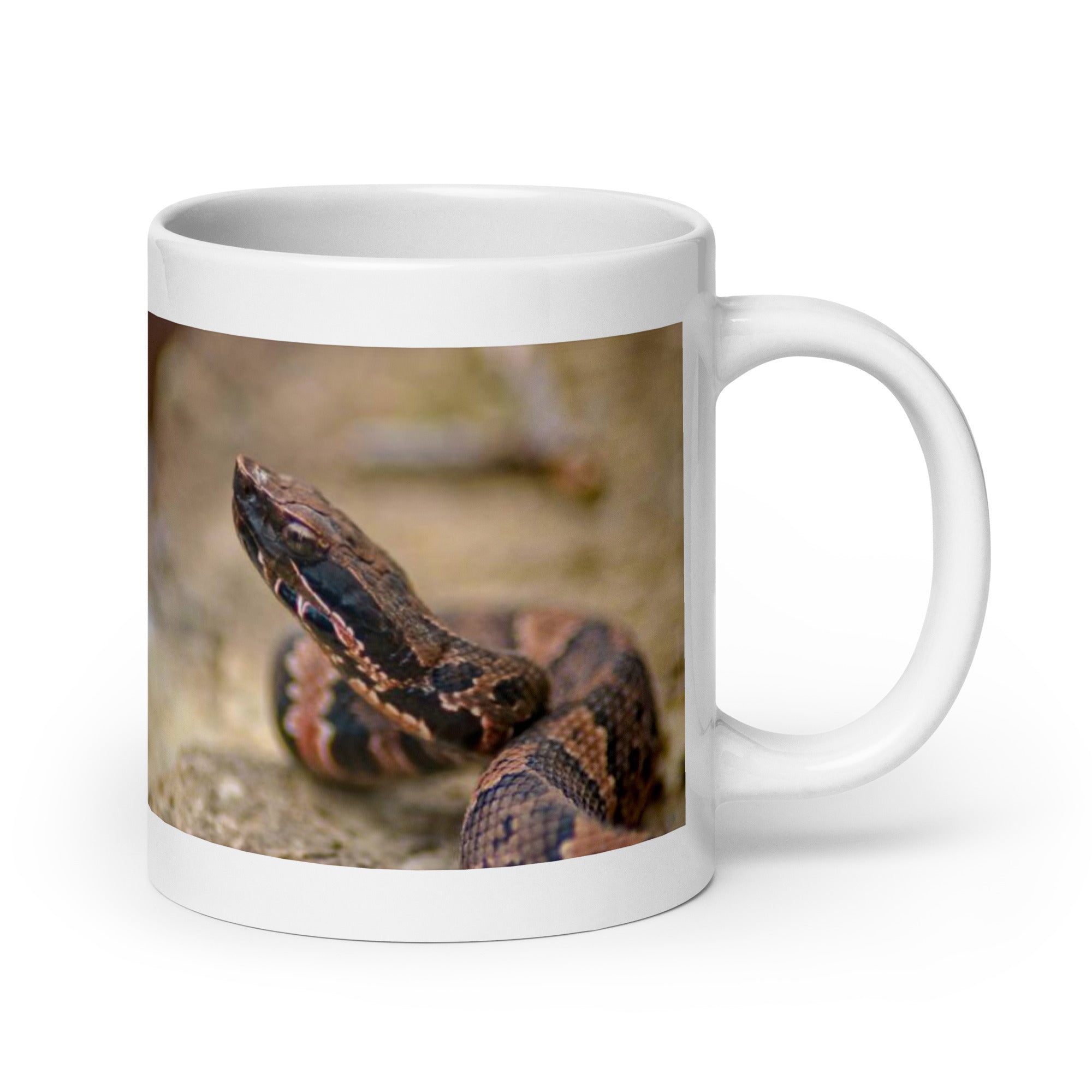 "Moccasin  Mug #1:  Stealth and Strength of the Swamp (Ceramic)"