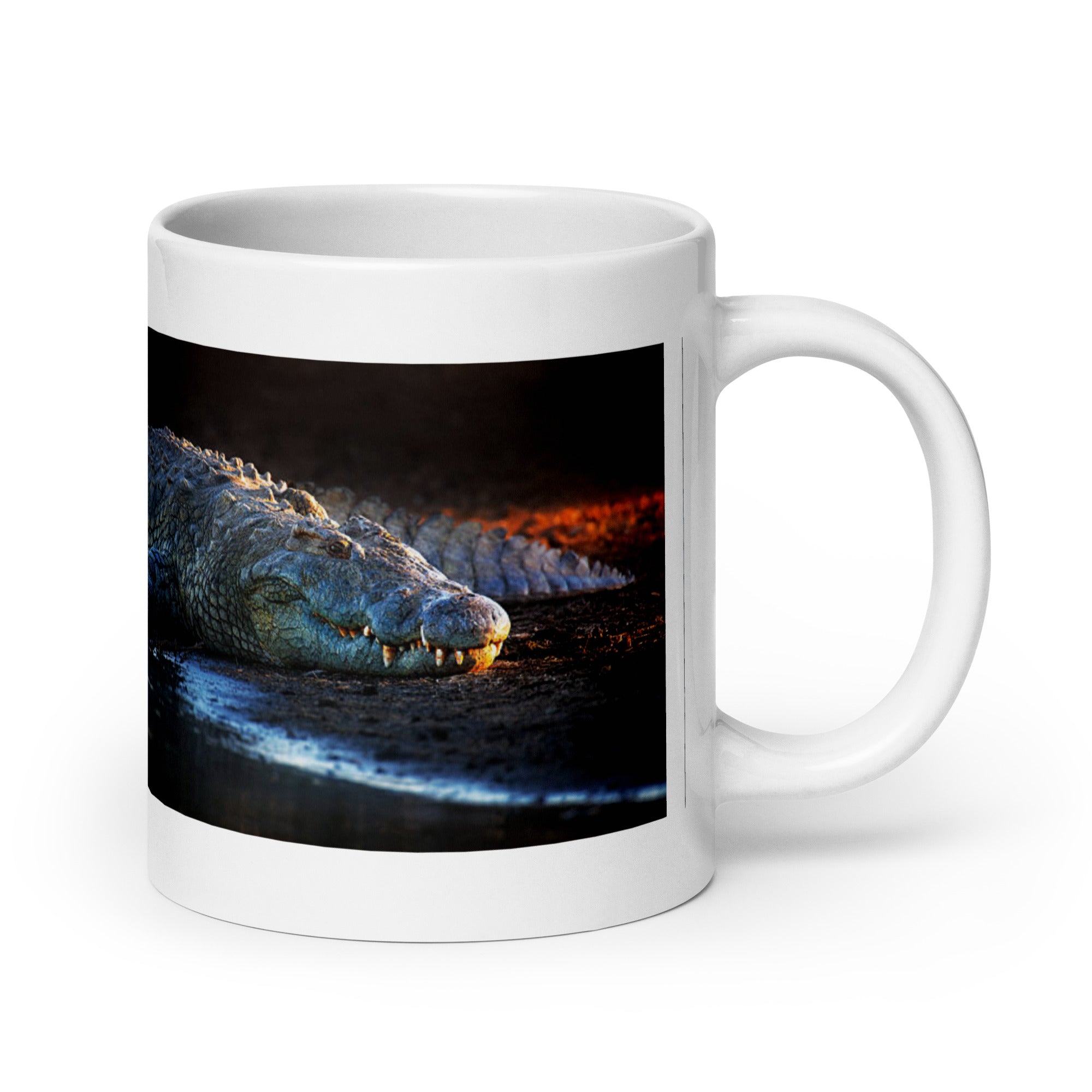 "Nile Crocodile Mug #1:  Power and Majesty of the African Waters  (Ceramic)"