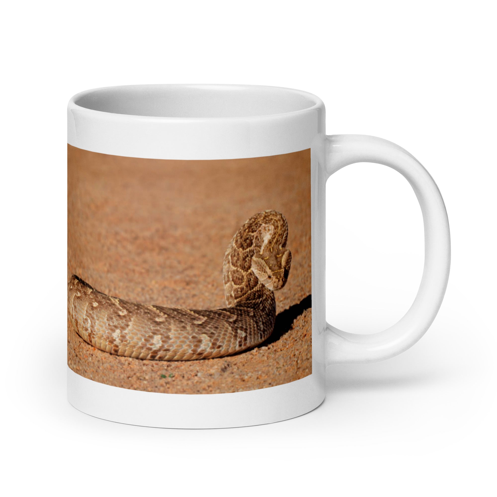 "Puff Adder Mug #1:  Stealth and Power of the Savanna  (Ceramic)"