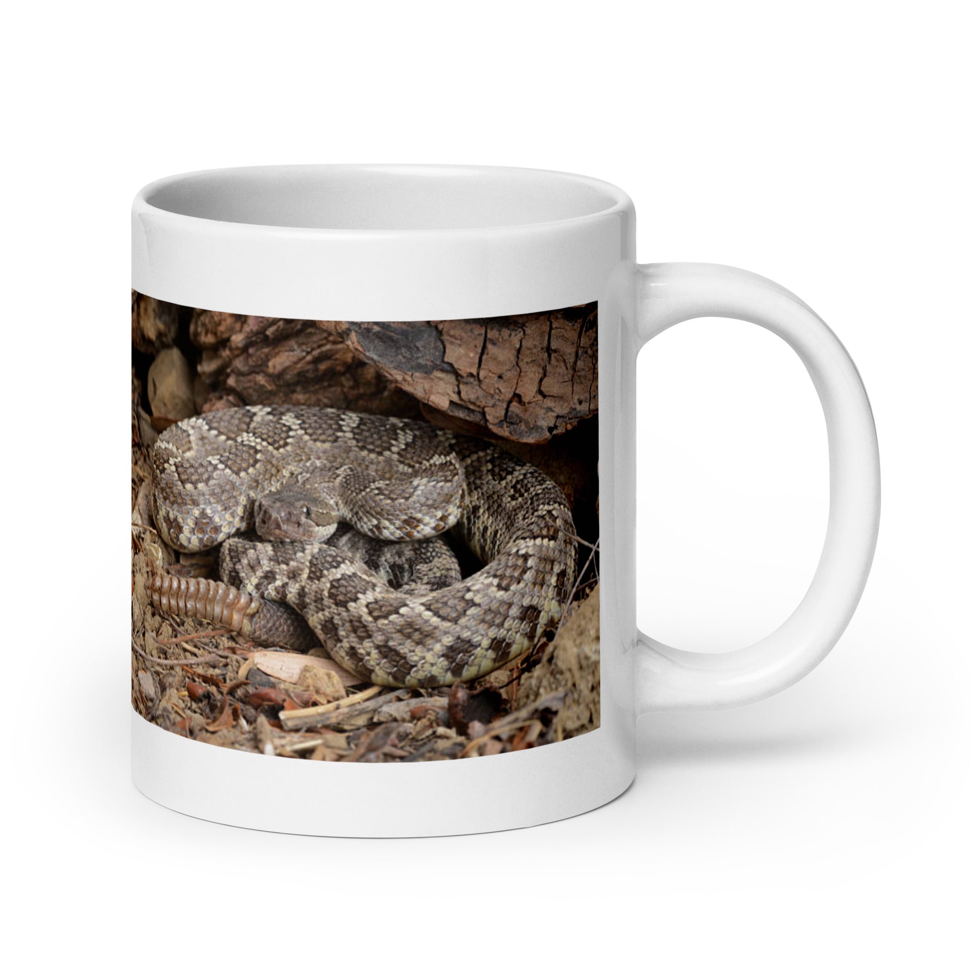 "Rattlesnake Mug #1: Power and Warning of the Desert  (Ceramic)"