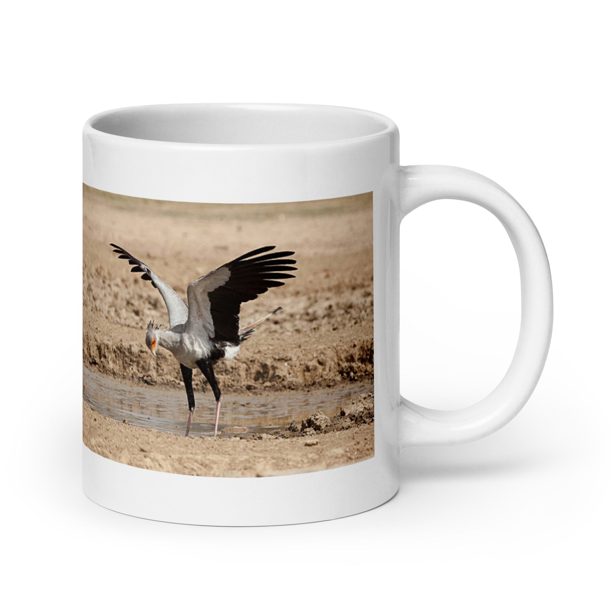 "Secretary Bird Mug #1: The Serpent Stomper (Ceramic)"