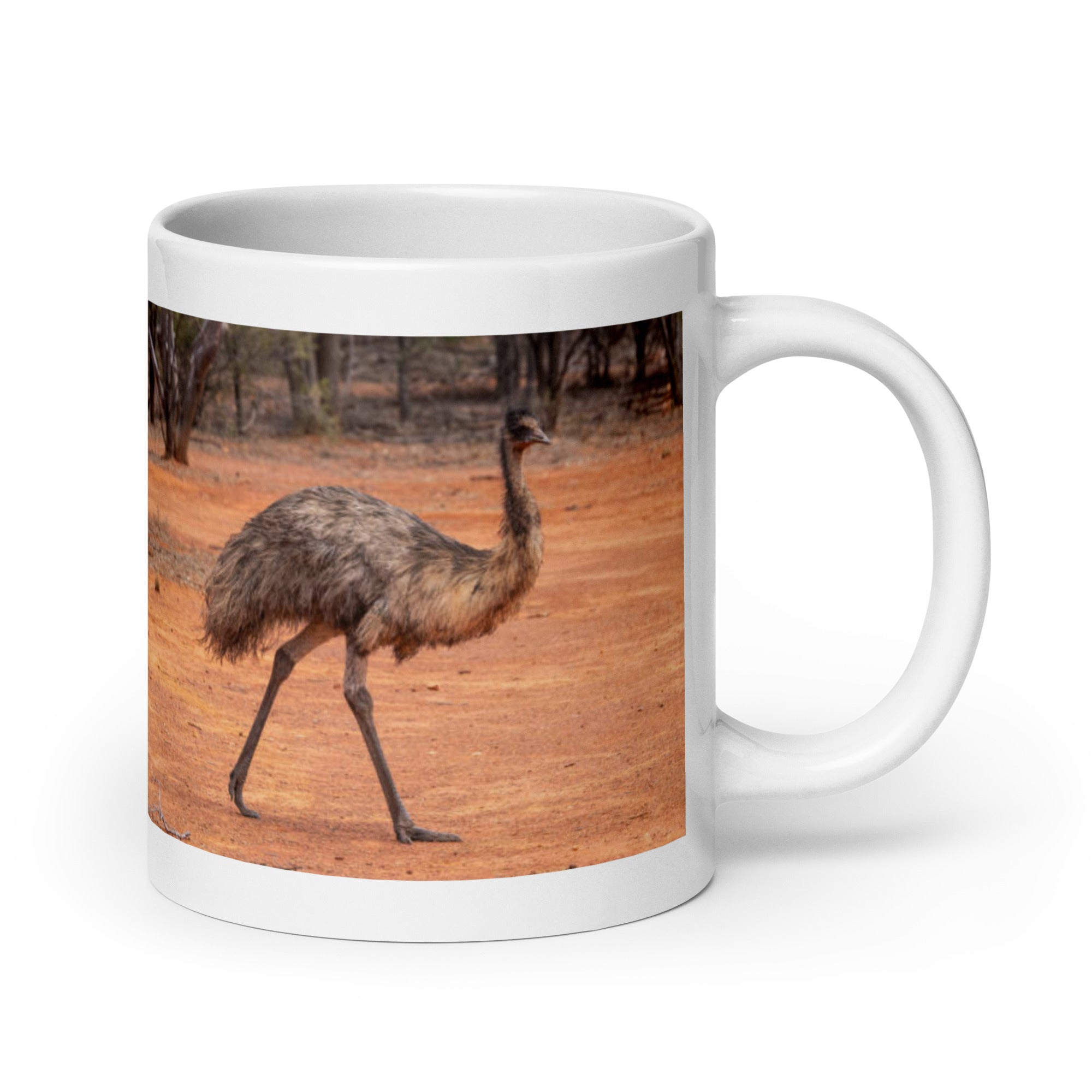 "Emu Mug #1: The Flightless Strider (Ceramic)"