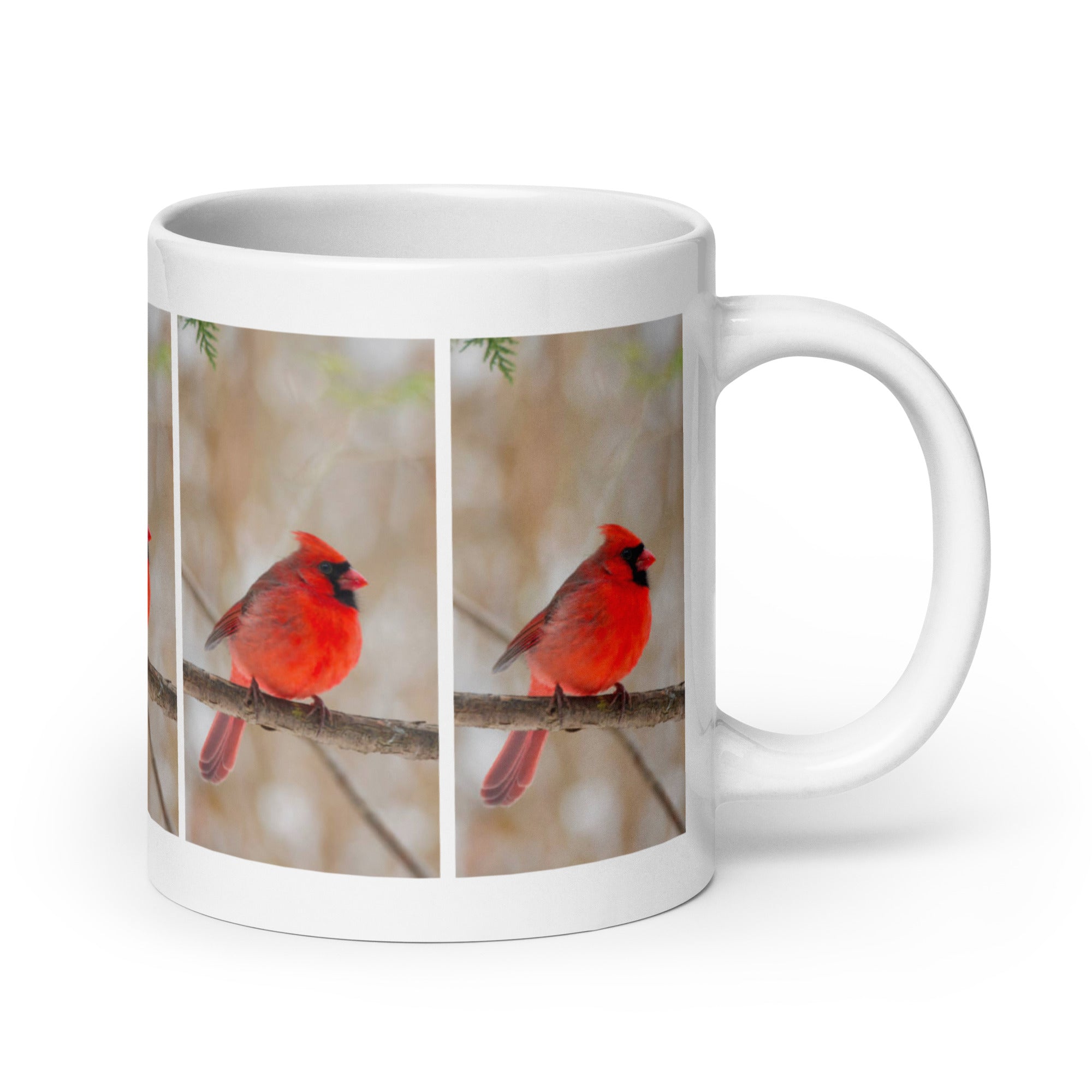 "Cardinal Mug #1: The Crimson Messenger (Ceramic)"