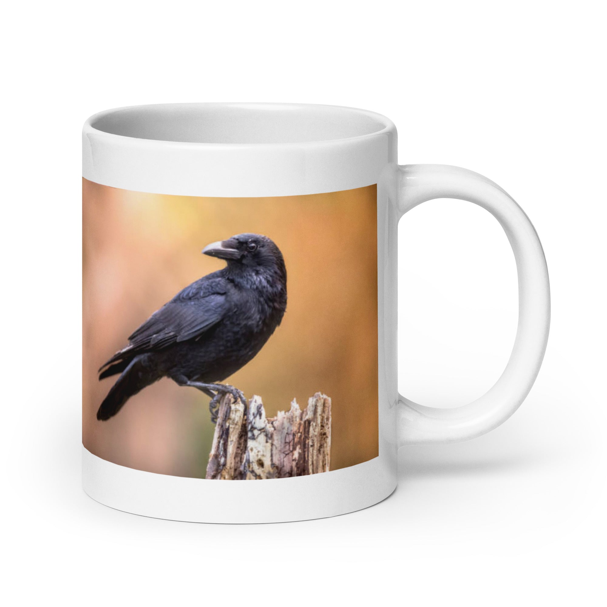 "Crow Mug #1: The Clever Corvid (Ceramic)"