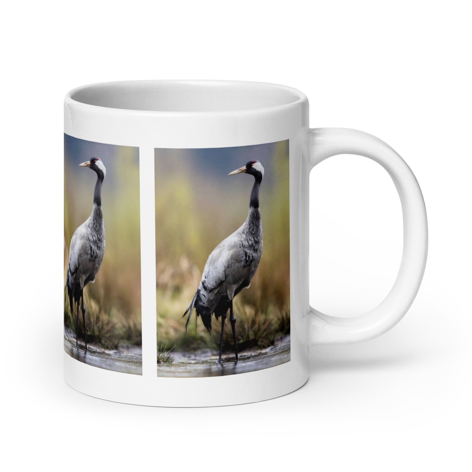 "Crane Mug #1: The Elegant Wader (Ceramic)"