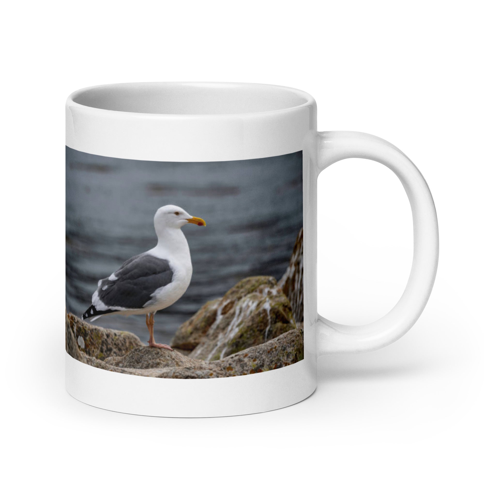 "Gull Mug #1: The Coastal Scavenger (Ceramic)"