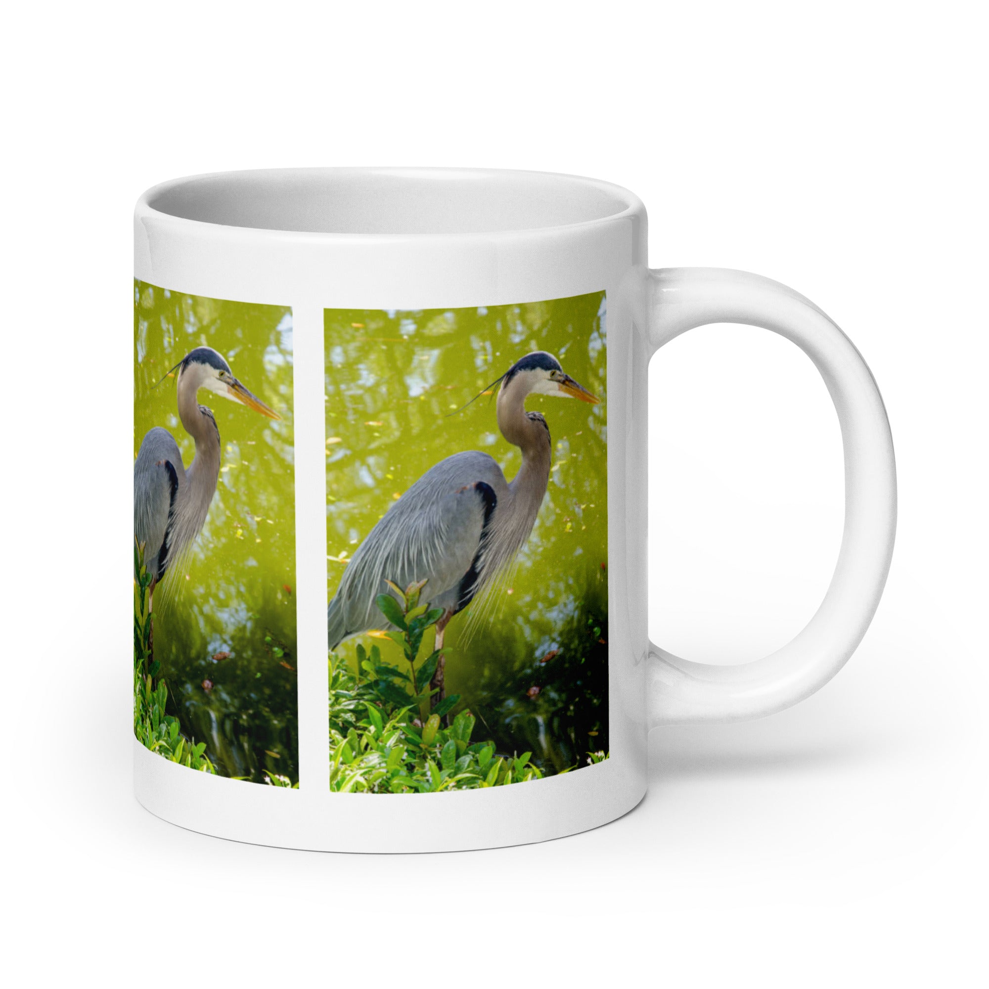 "Heron Mug #1: The Patient Wader (Ceramic)"