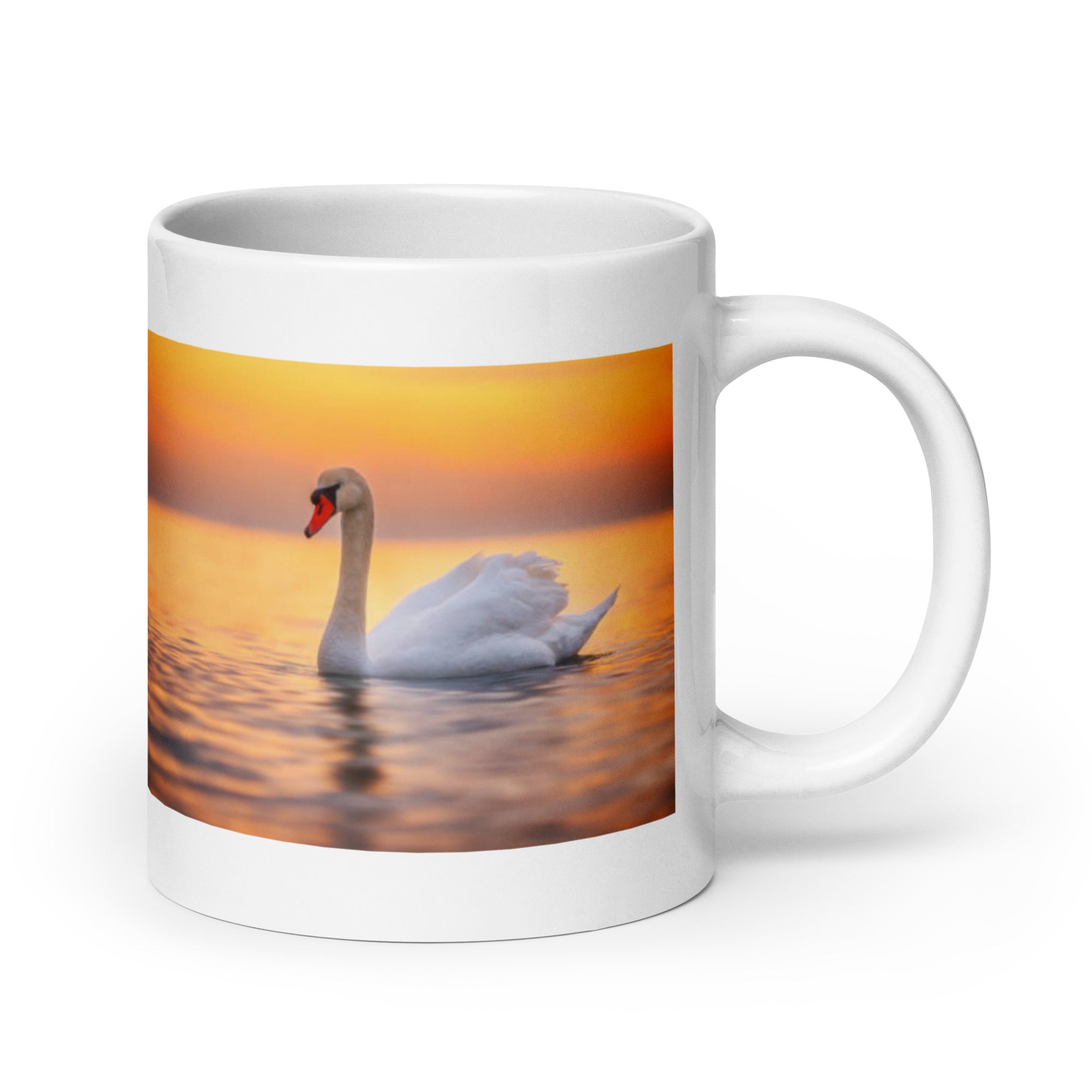 "Swan Mug #1: The Graceful Gliding (Ceramic)"