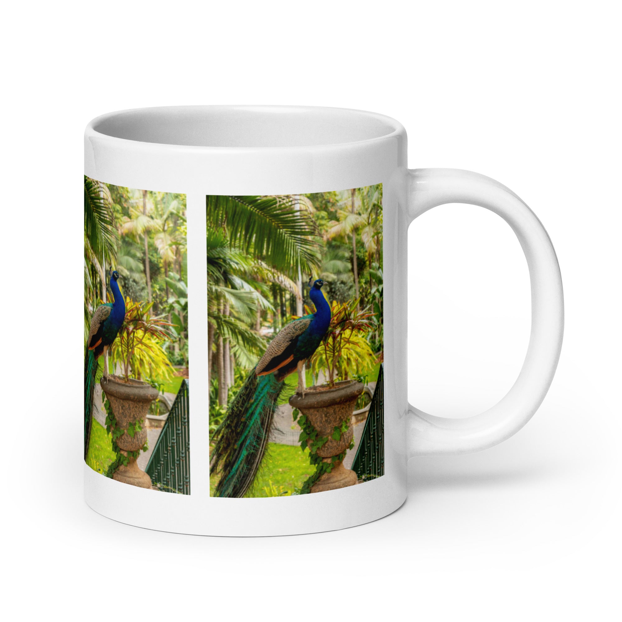 "Peacock Mug #1: The Iridescent Showstopper (Ceramic)"