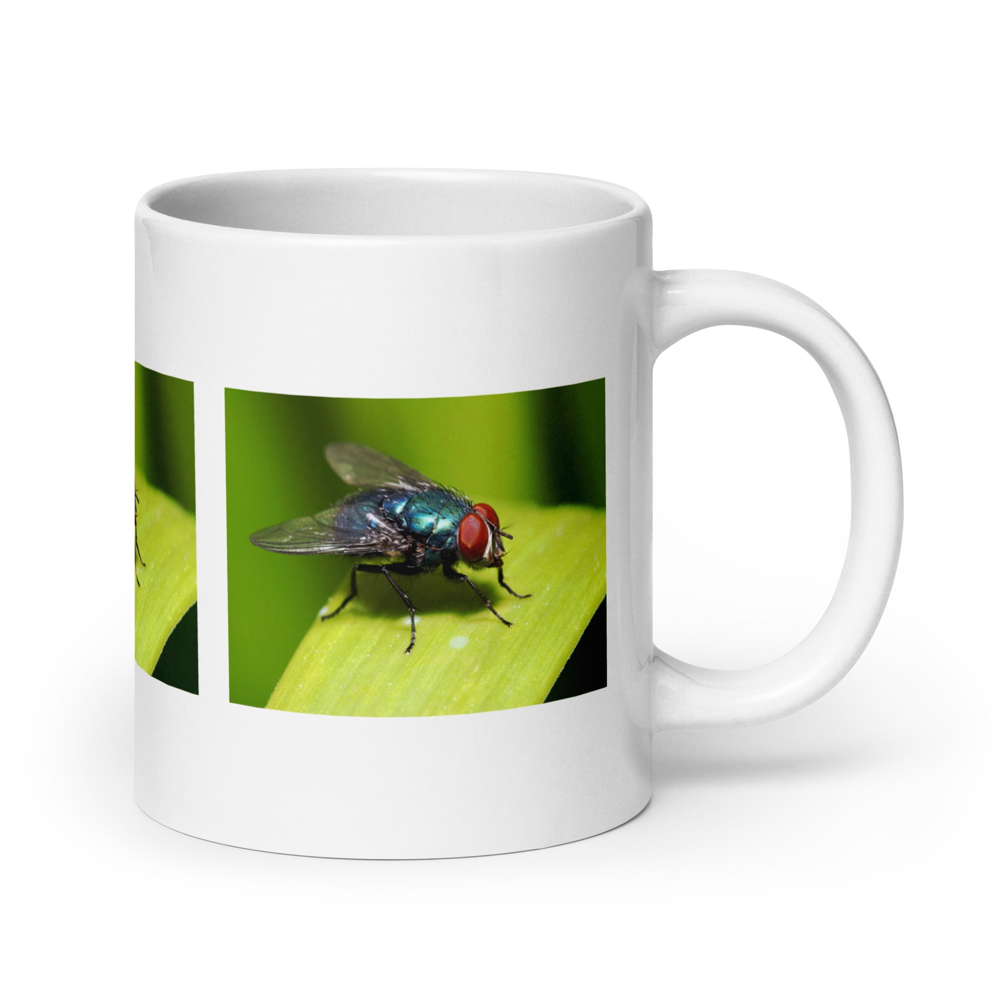 "Fly Mug #1: The Buzzing Pollinator (Ceramic)"