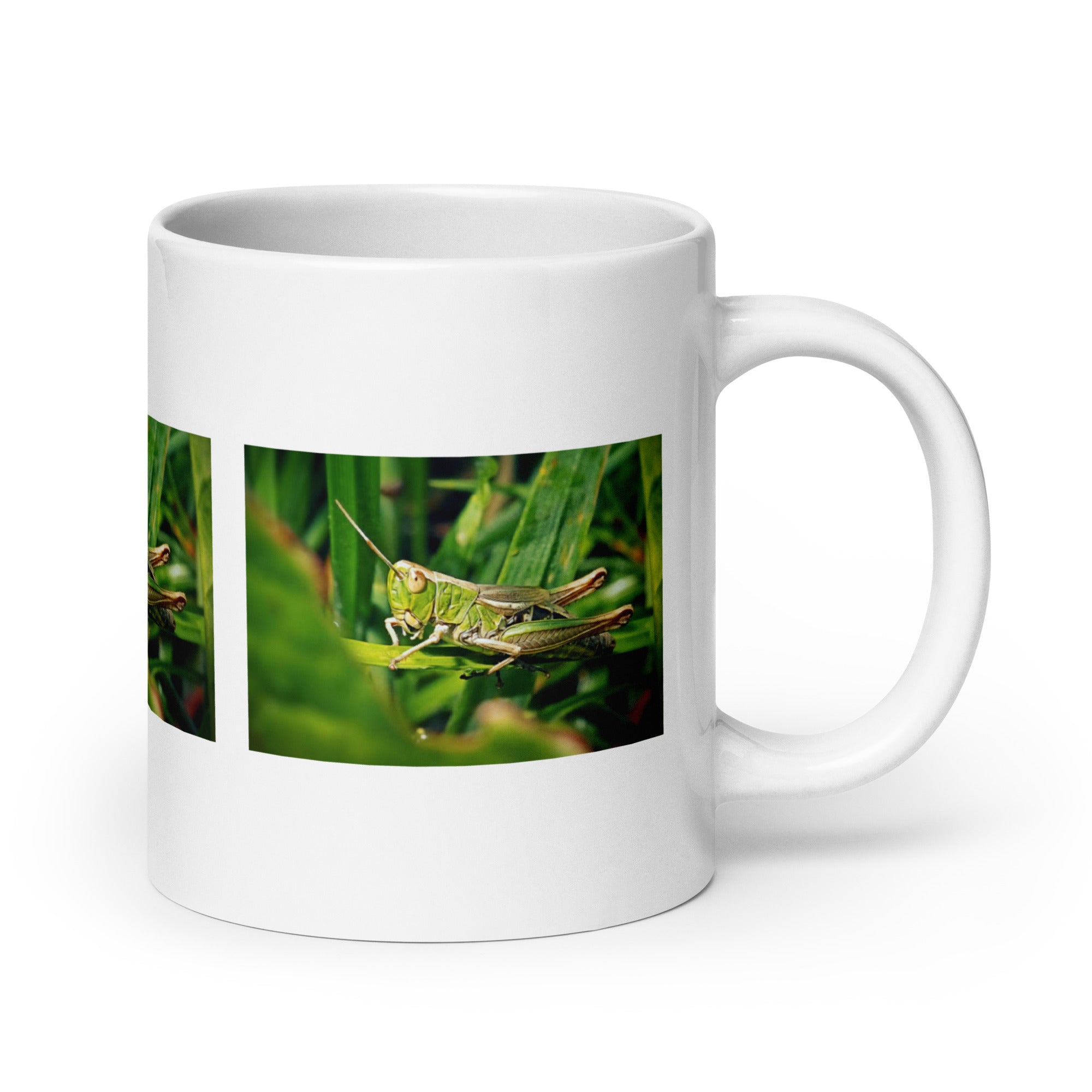 "Grasshopper Mug #1: The Leaping Maestro (Ceramic)"