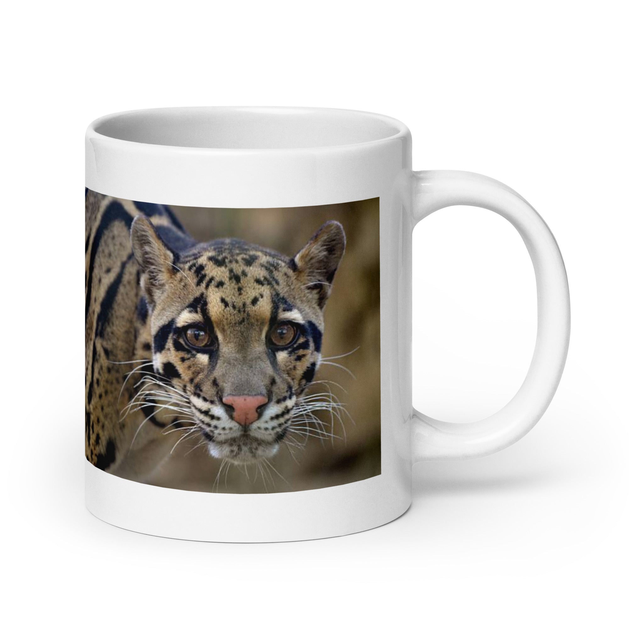 "Clouded Leopard Mug #1: The Enigmatic Climber (Ceramic)"