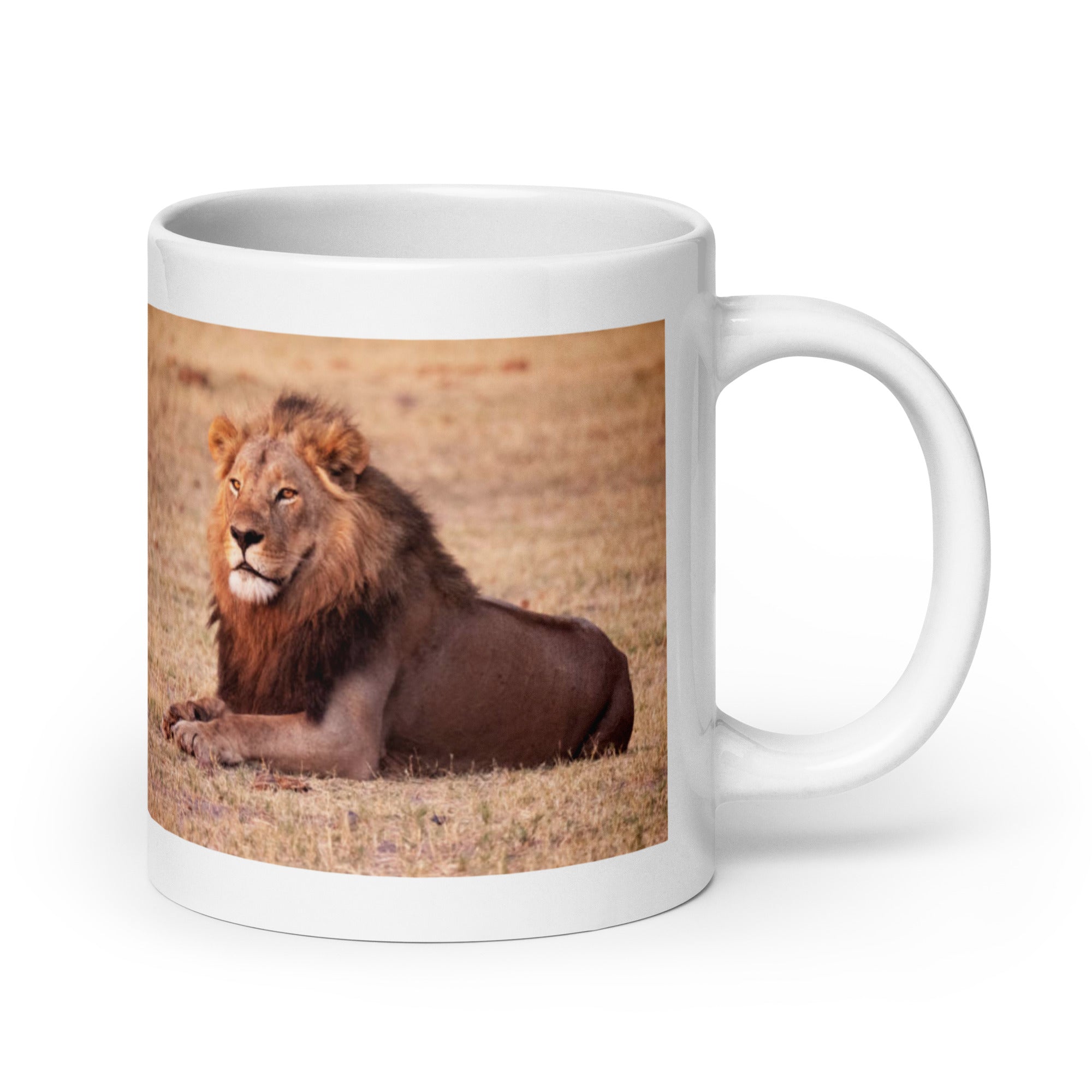 "Lion Mug #1: The King of the Savanna (Ceramic)"