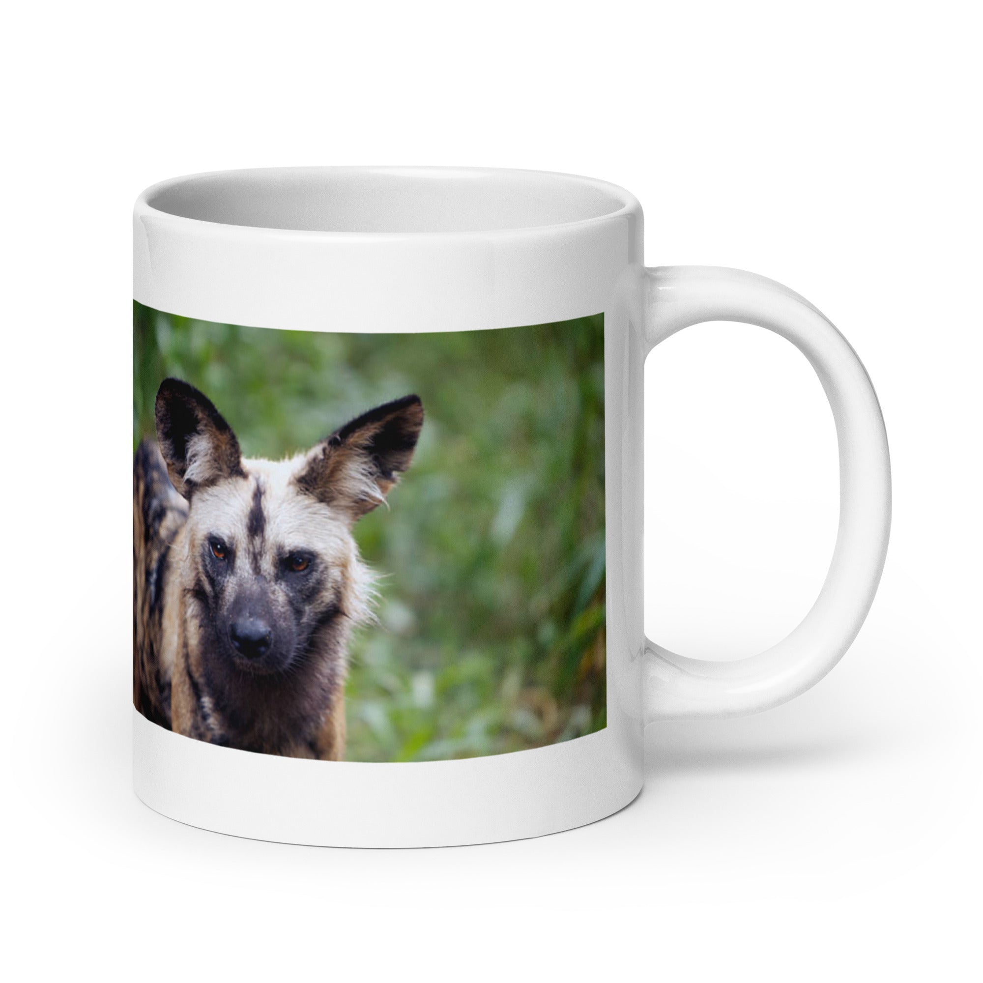 "African Wild Dog Mug #1: The Painted Pack Hunter (Ceramic)"