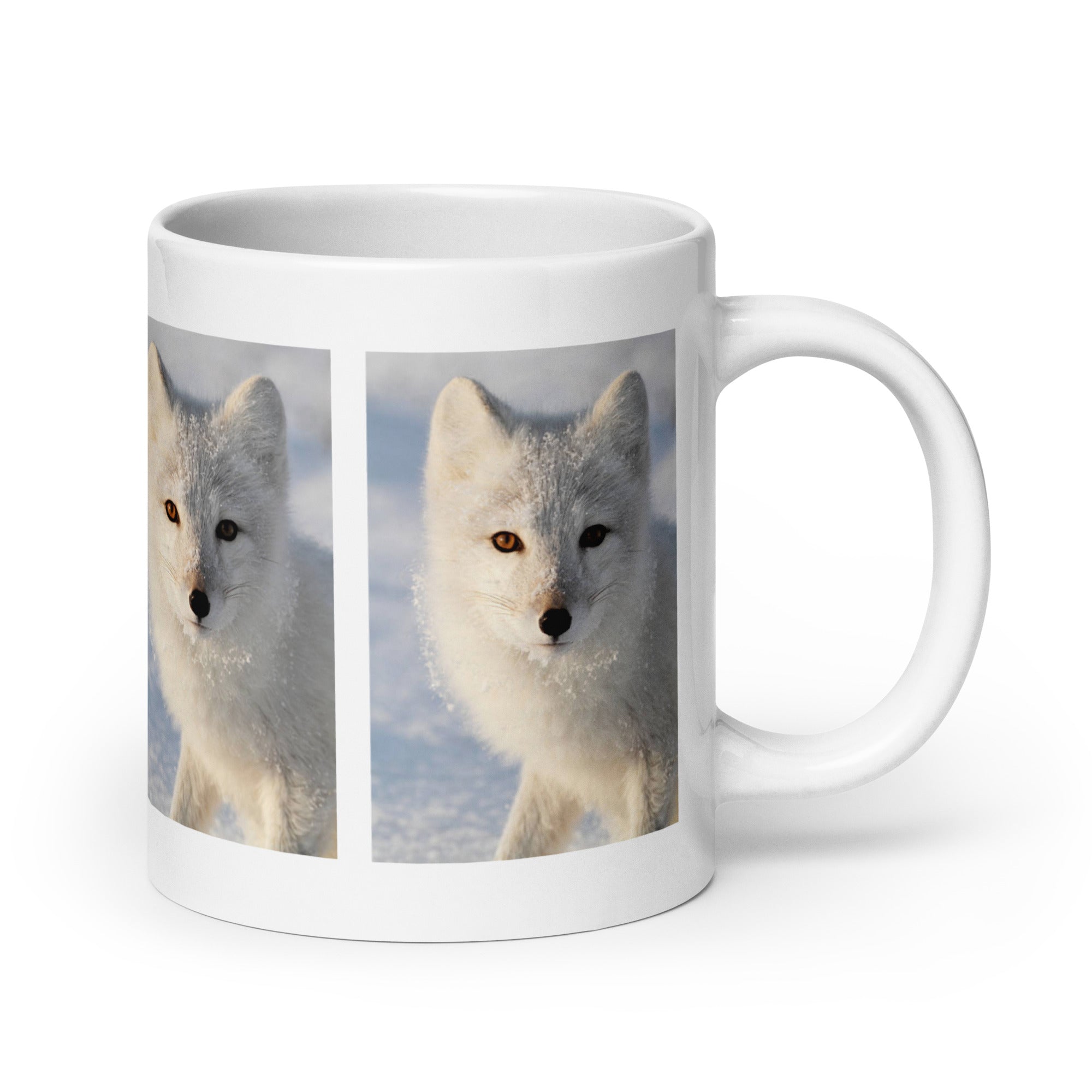 "Arctic Fox Mug #1: The Winter Wanderer (Ceramic)"