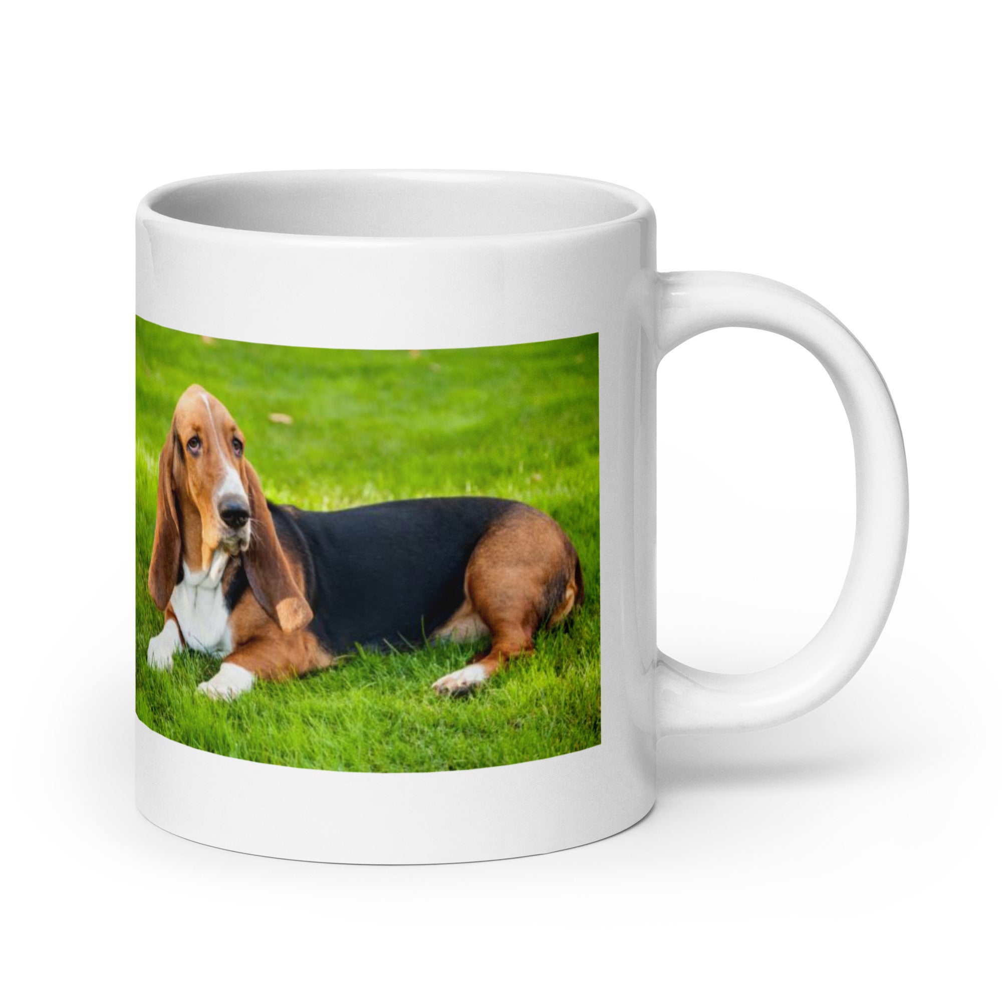 "Basset Hound Mug #1: The Low-Rider Scent Sleuth (Ceramic)"