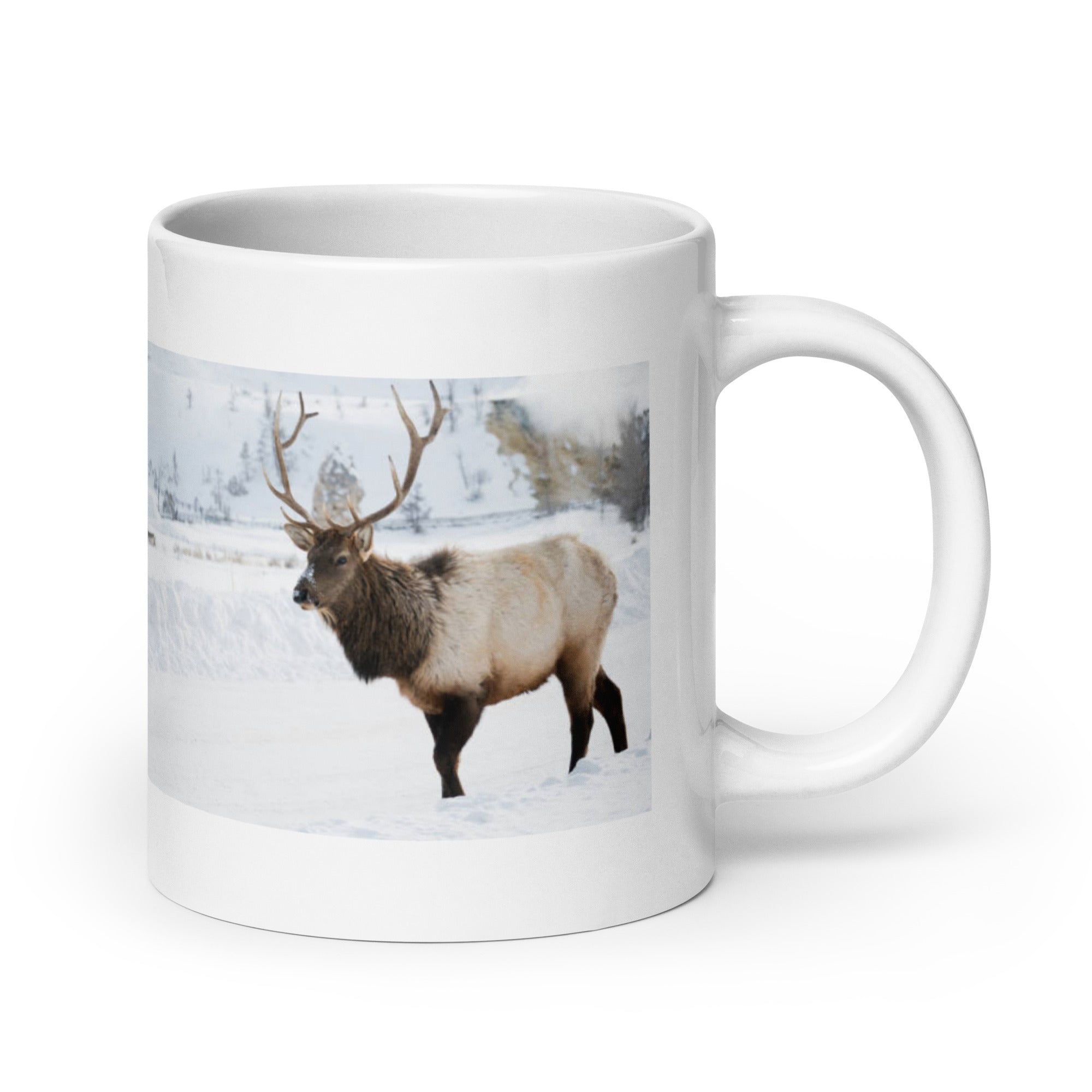 "Elk Mug #1: The Antlered Monarch (Ceramic)"