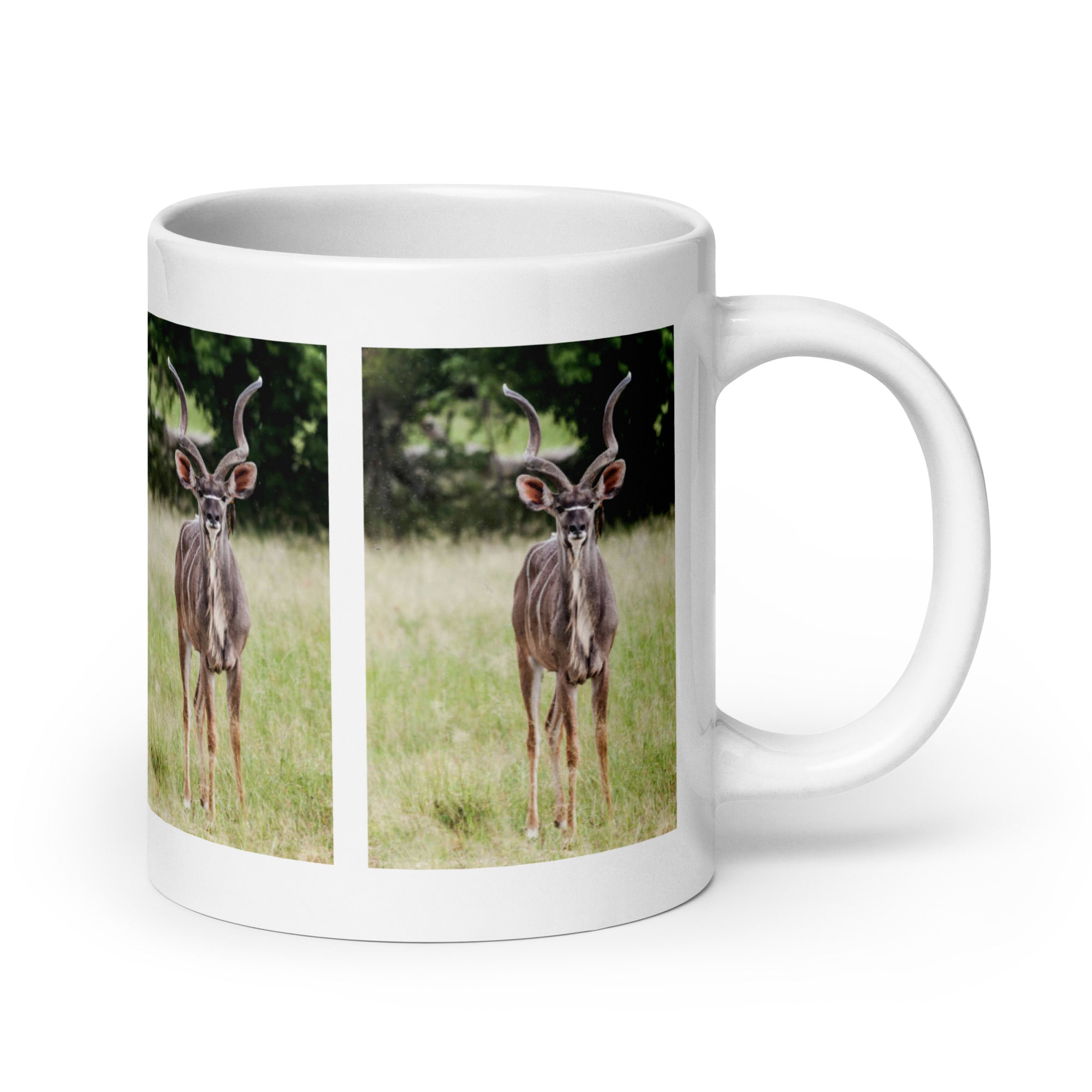 "Kudu Mug #1: The Spiral-Horned Majesty (Ceramic)"