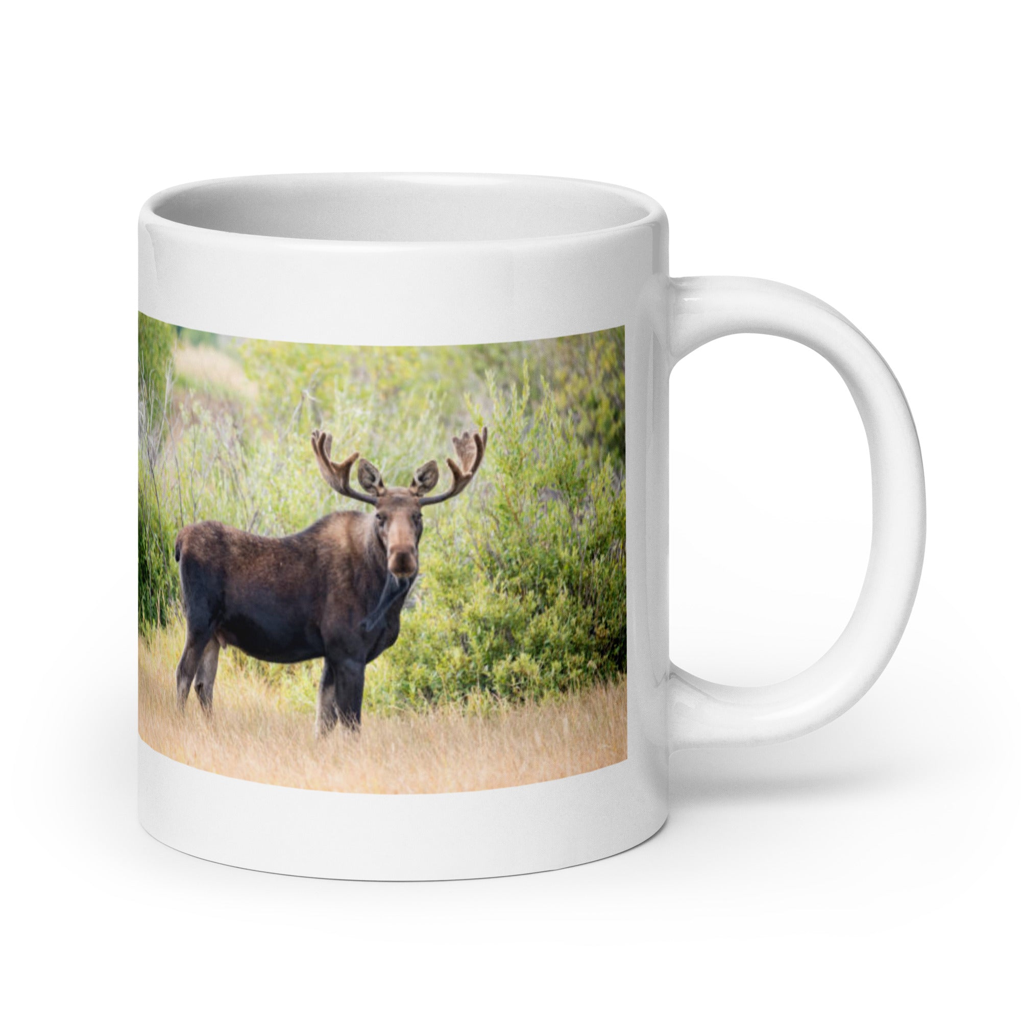 "Moose Mug #1: The Antlered Giant (Ceramic)"