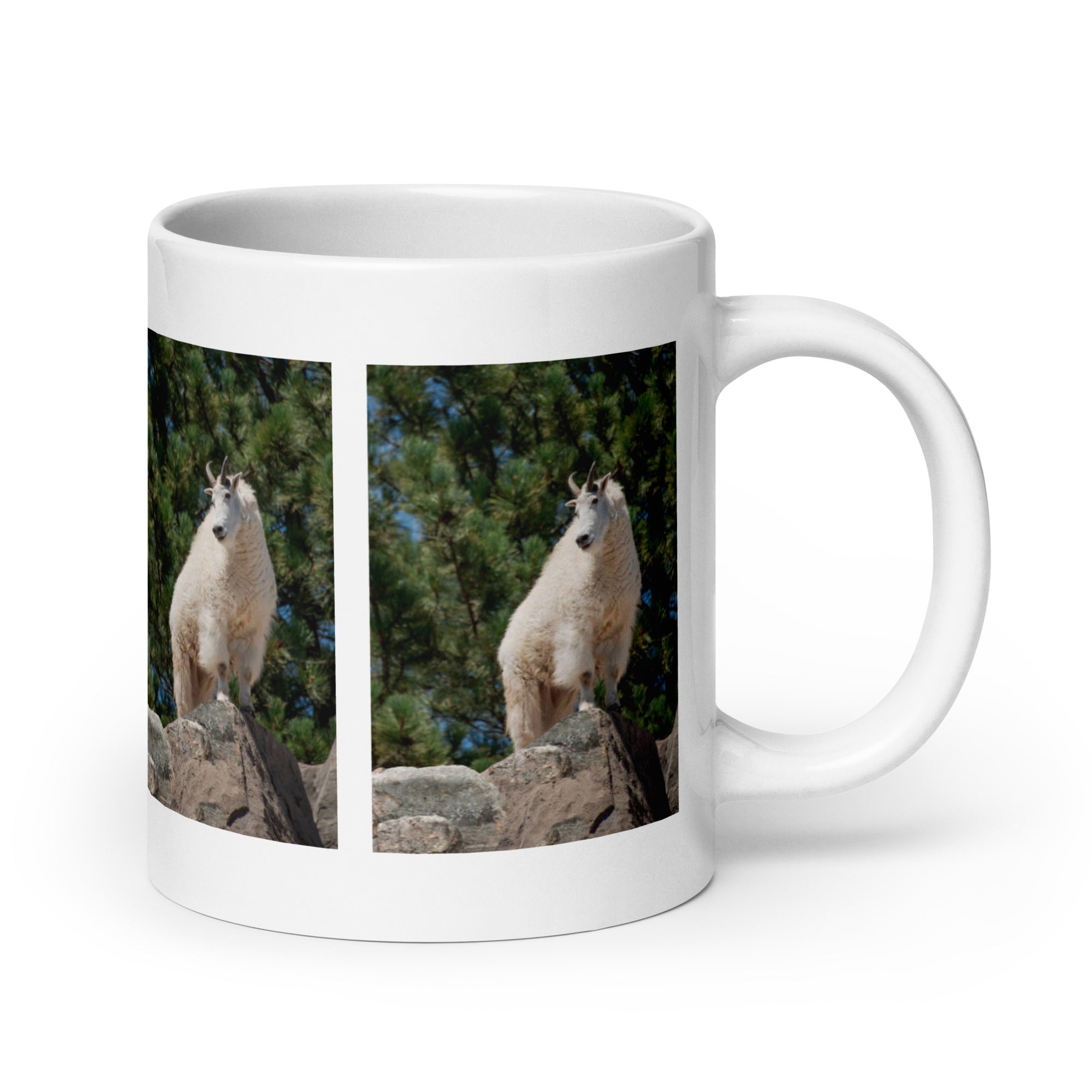 "Mountain Goat Mug #1: The Cliffside Climber (Ceramic)"