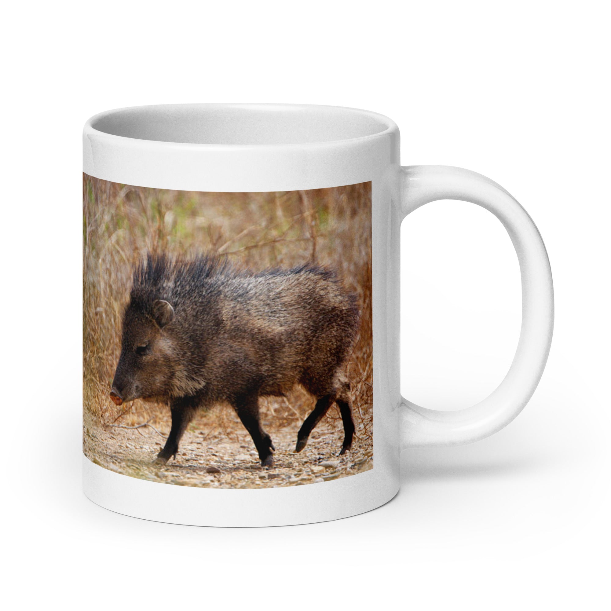 "Peccary Mug #1: The Bristly Browser (Ceramic)"