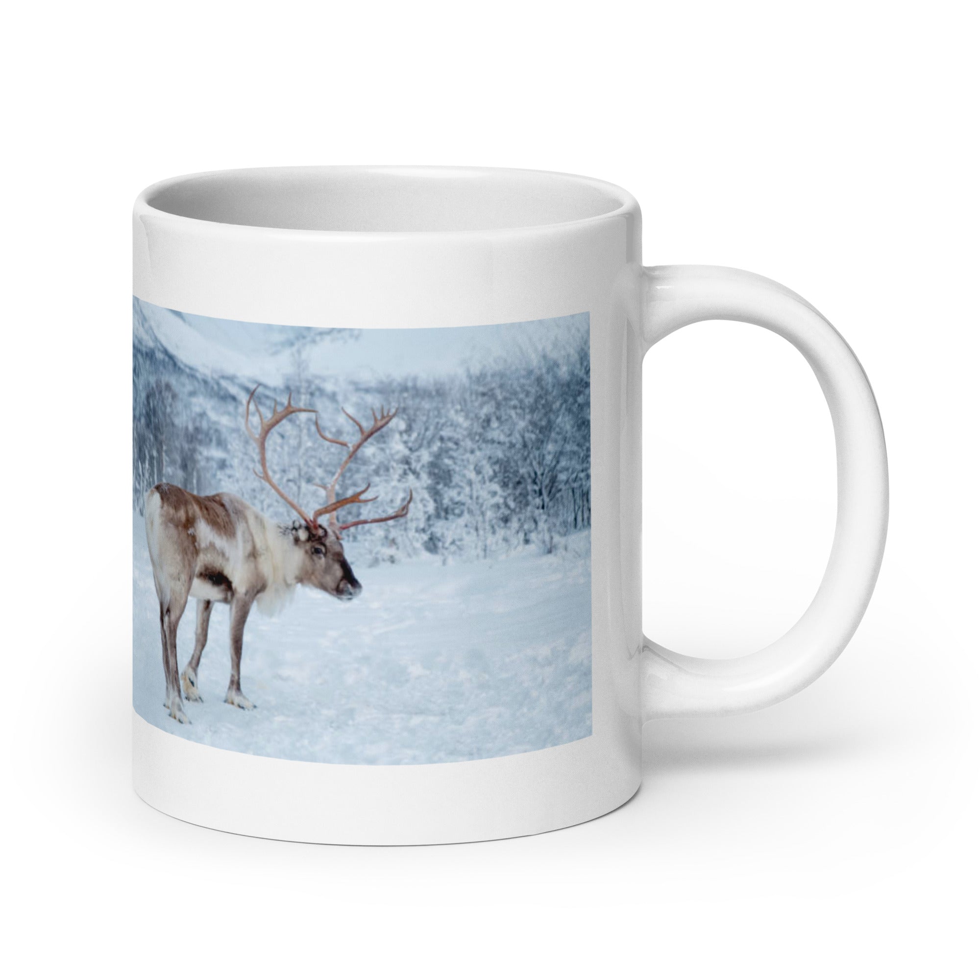 "Reindeer Mug #1: The Antlered Nomad (Ceramic)"