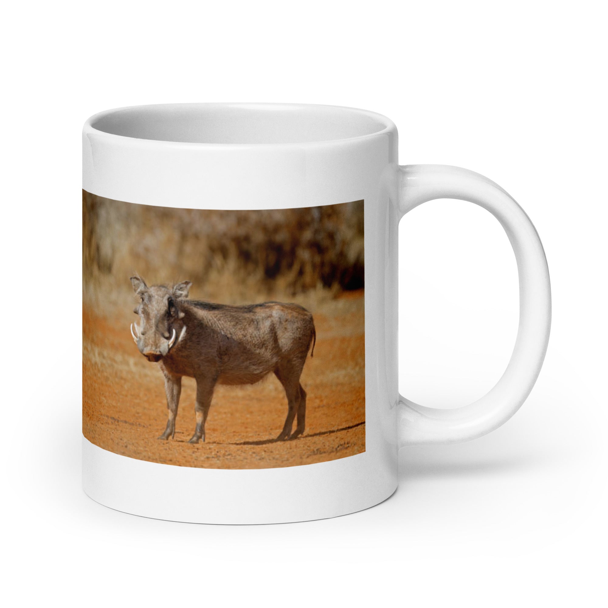 "Warthog Mug #1: The Tusked Grazer (Ceramic)"