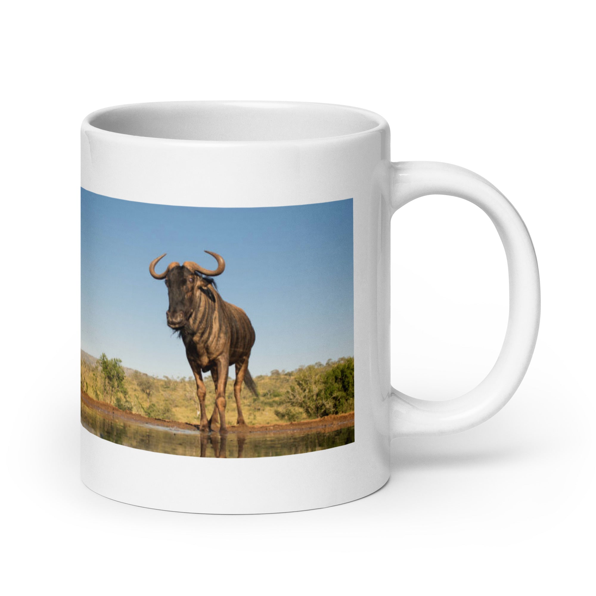 "Wildebeest Mug #1: The Great Migration (Ceramic)"