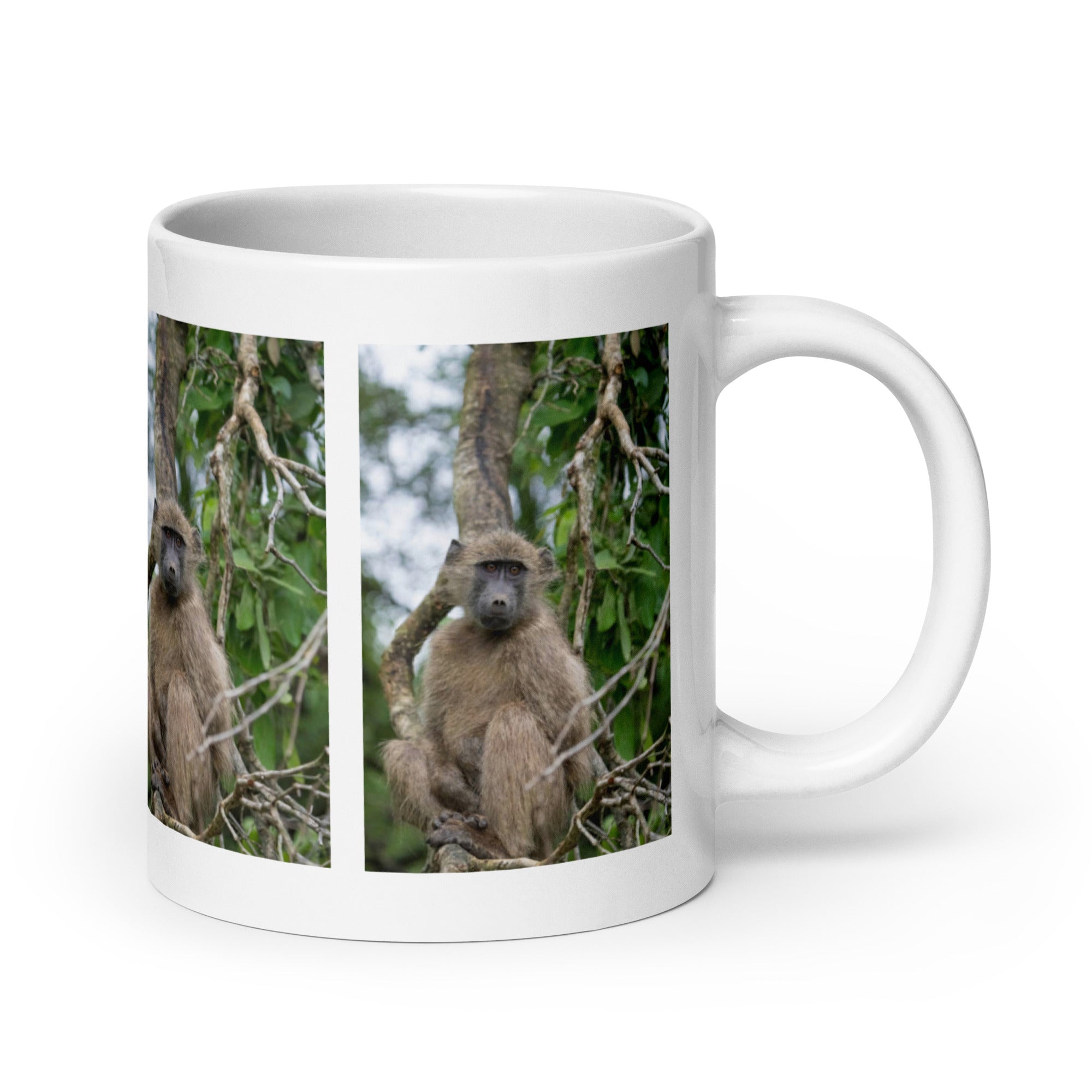 "Chacma Baboon Mug #1: The Adaptable Forager (Ceramic)"