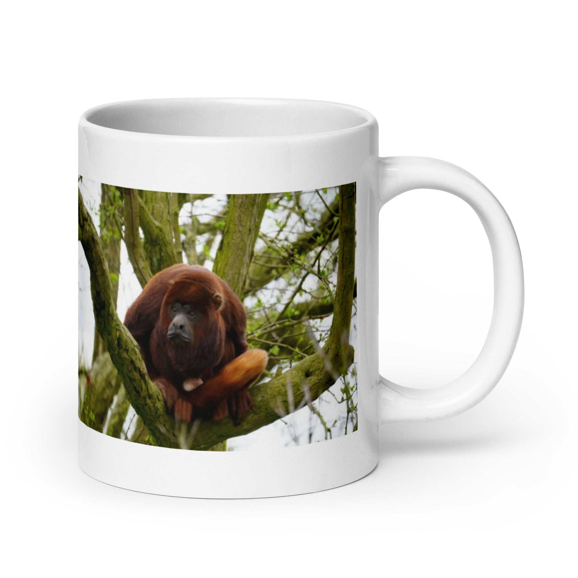 "Howler Monkey Mug #1: The Rainforest Vocalist (Ceramic)"