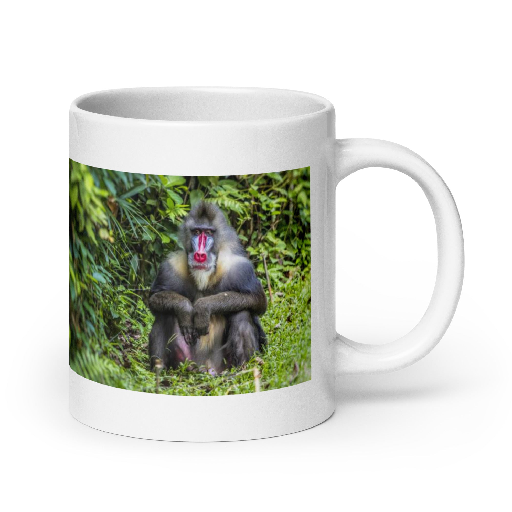 "Mandrill Mug #1: The Colorful Primate (Ceramic)"