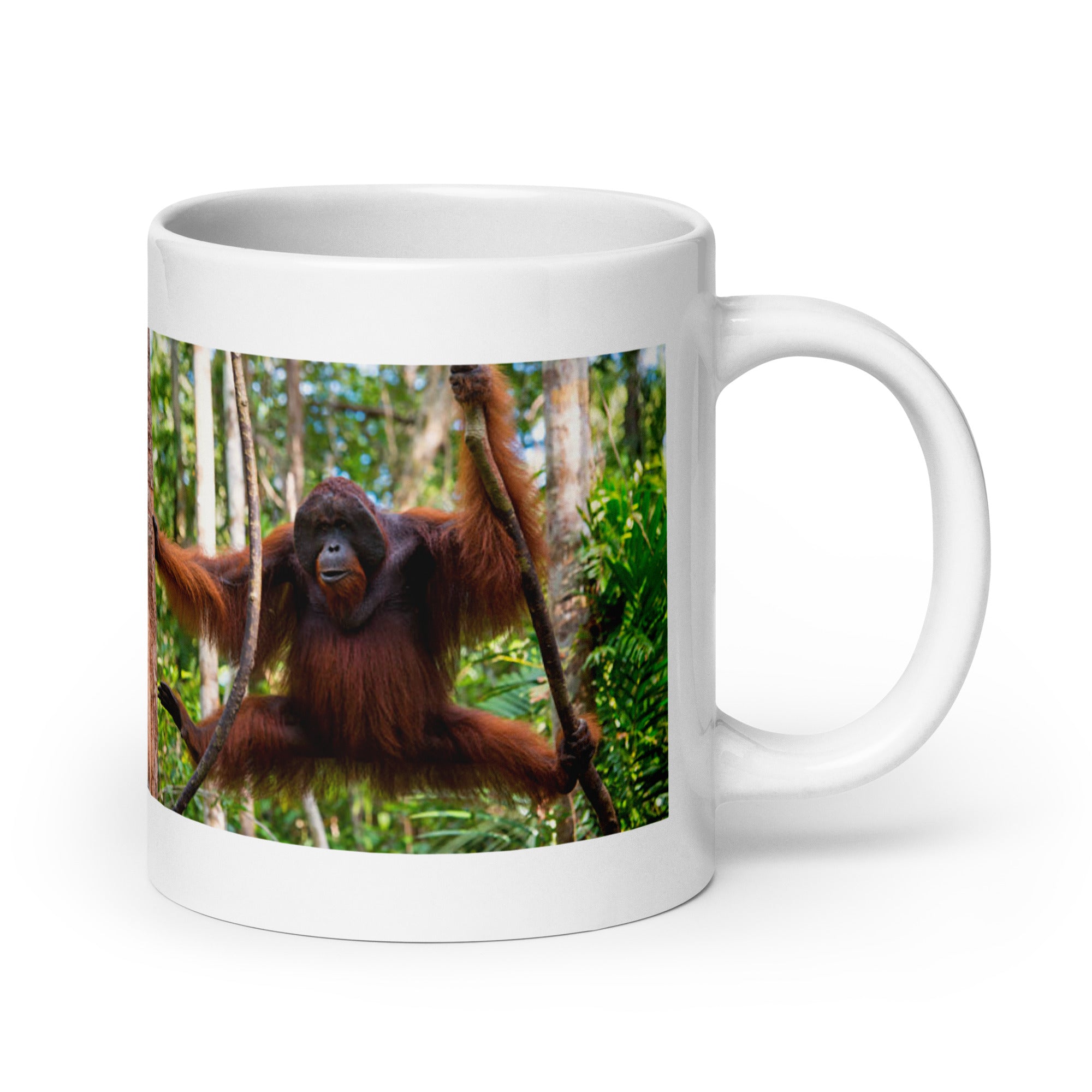 "Orangutan Mug #1: The Gentle Tree Dweller (Ceramic)"