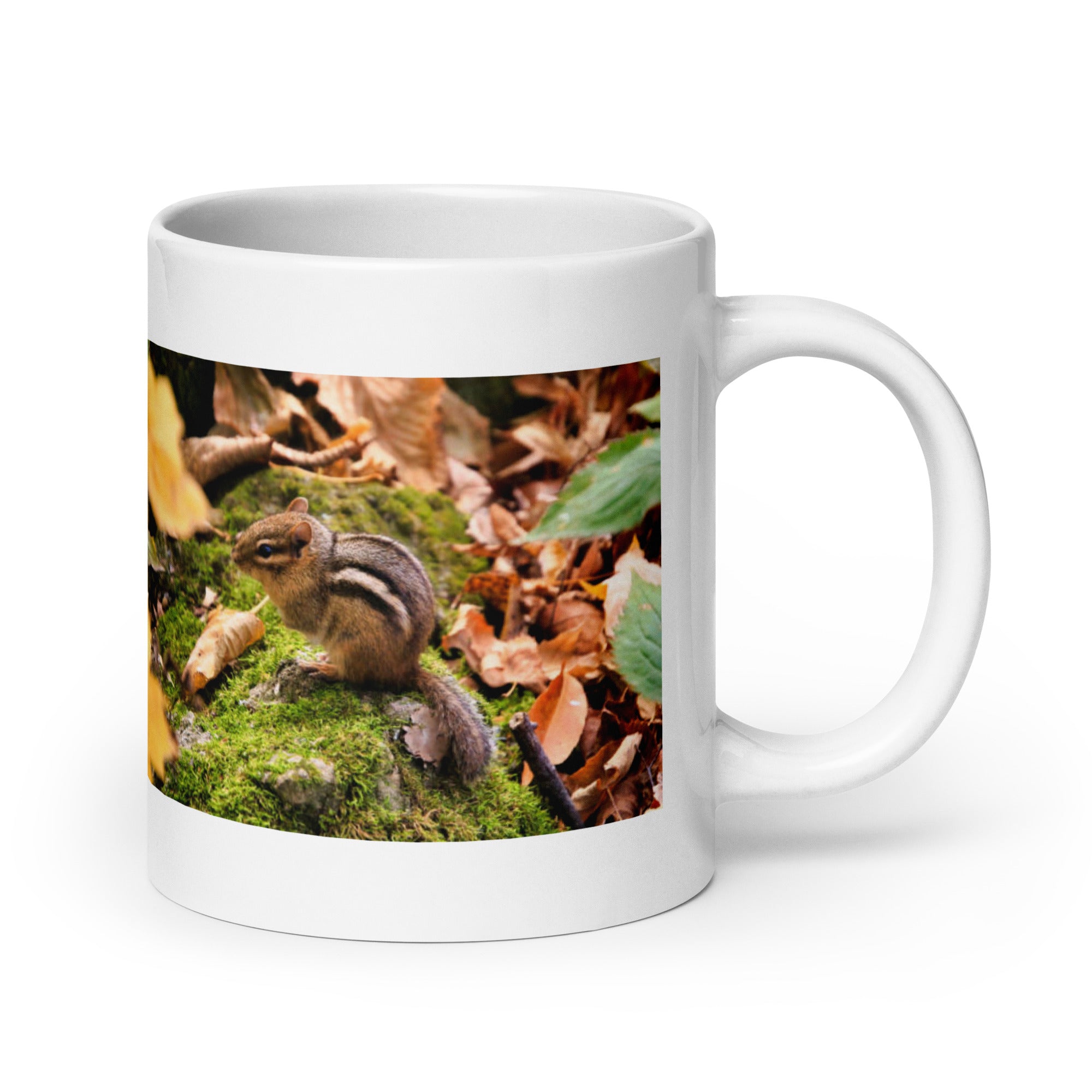 "Chipmunk Mug #1: The Cheek-Stuffing Forager (Ceramic)"