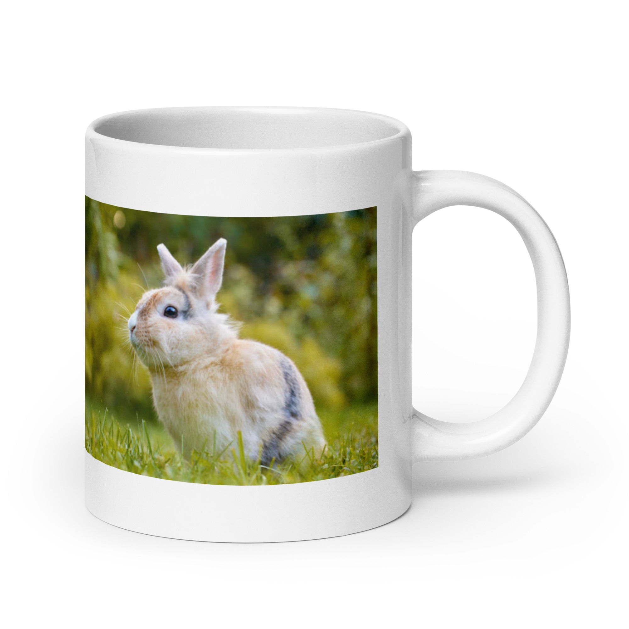 Rabbit and Hare Mug #1: The Leaping Lagomorphs (Ceramic)