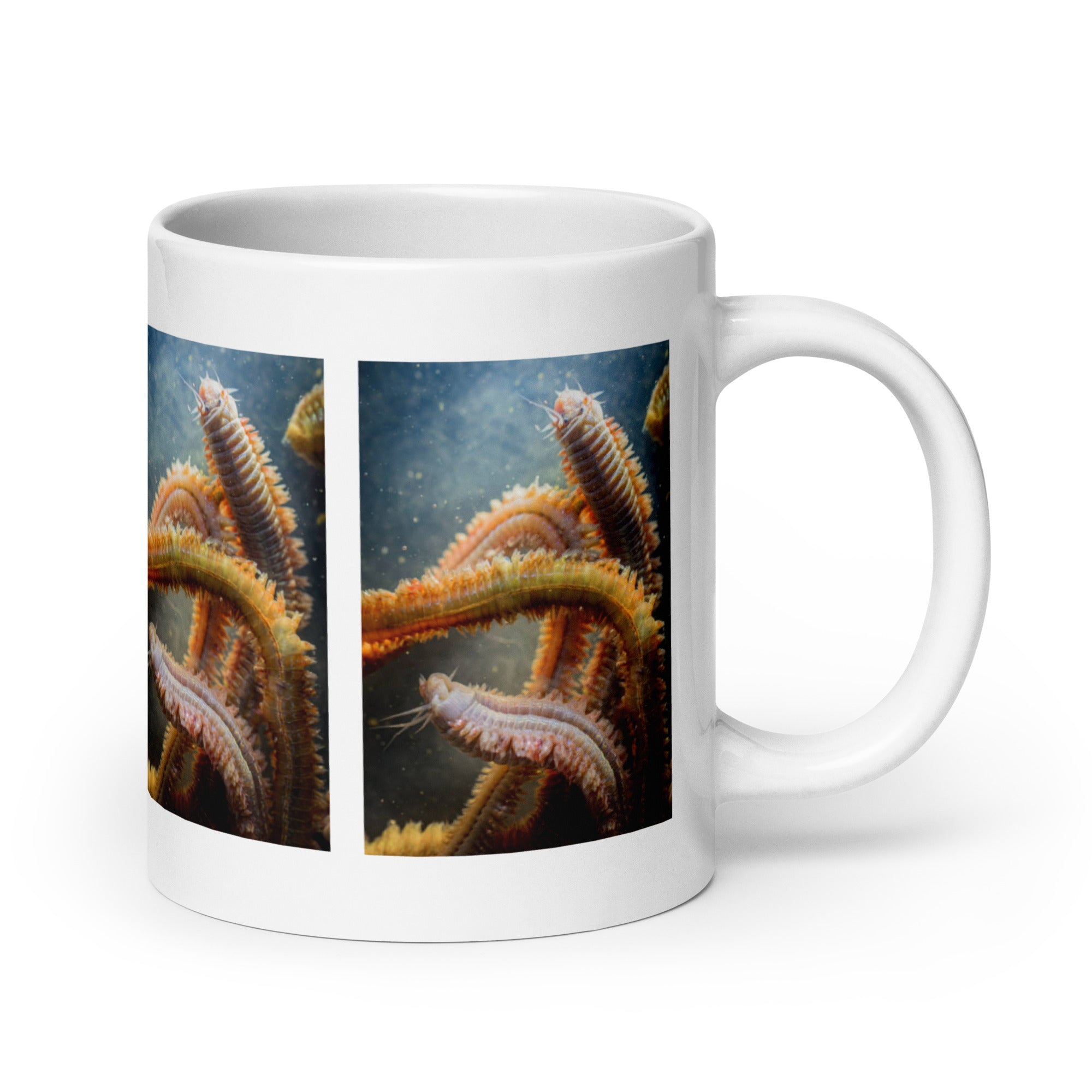 Worm Mug #1: Unique Marine Life Design (Ceramic)